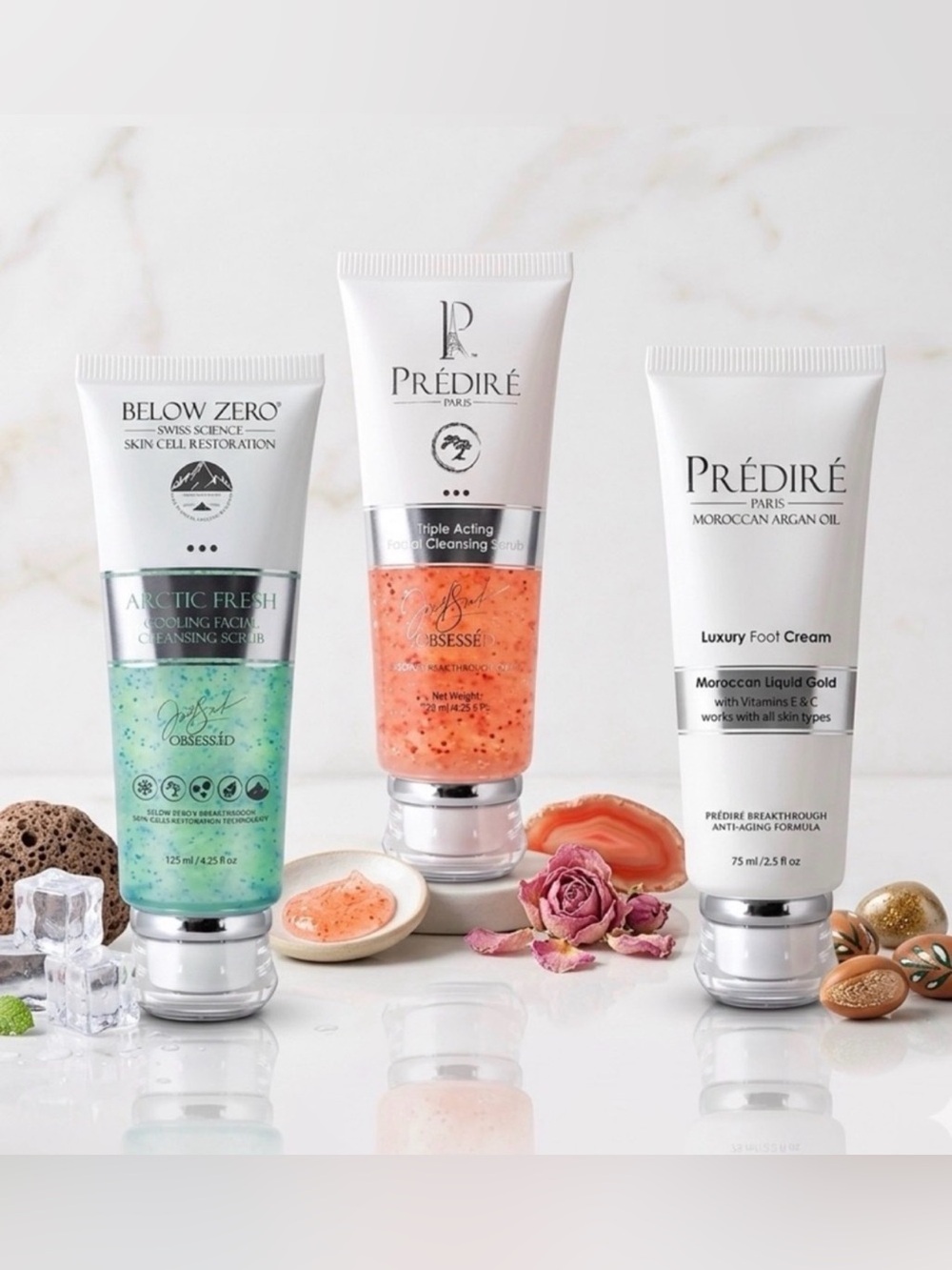 🔥Predire BUNDLE🔥 Stem Cell/Retinol Scrub, Hand& Foot Cream, Arctic Blast Scrub